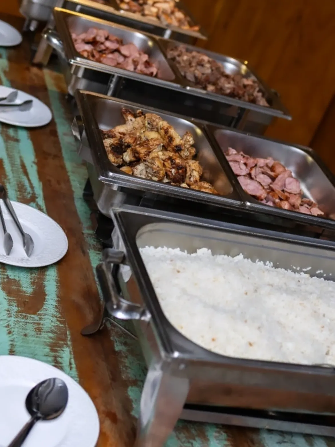 Recepção de casamento preparada pela Rita de Cássia Buffet